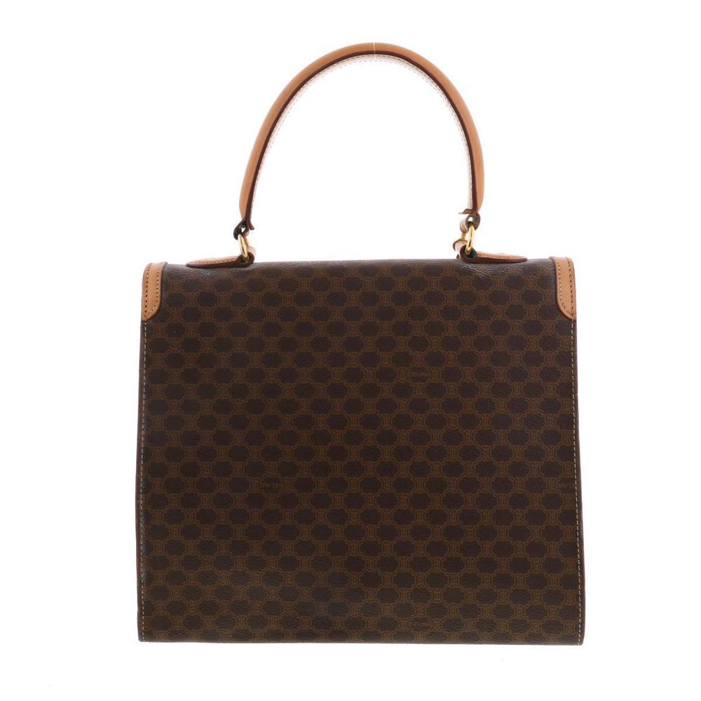 Celine Macadam Chain Lock Top Handle Bag Brown - image 4